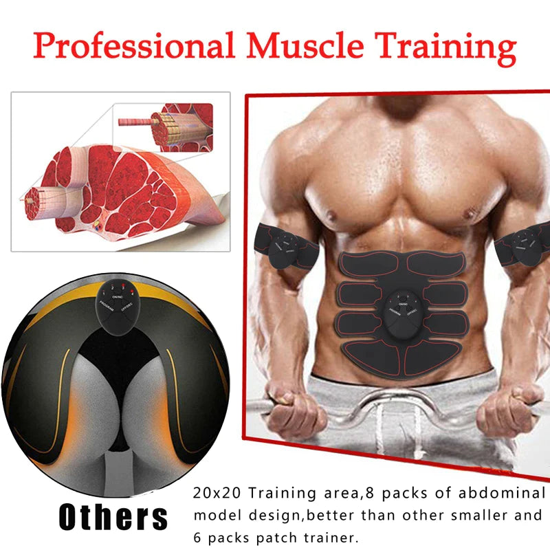 EMS Abdominal Muscle Toning Trainer and Stimulator Fitness Belt