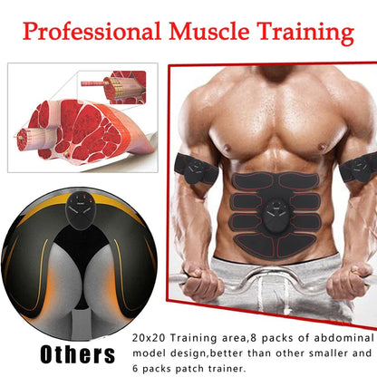 EMS Abdominal Muscle Toning Trainer and Stimulator Fitness Belt