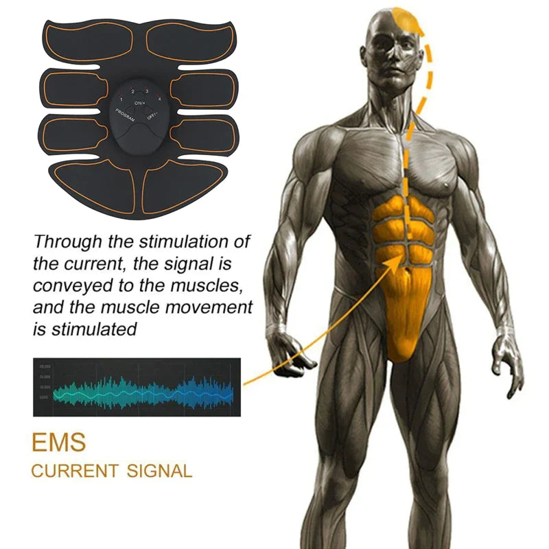 EMS Abdominal Muscle Toning Trainer and Stimulator Fitness Belt