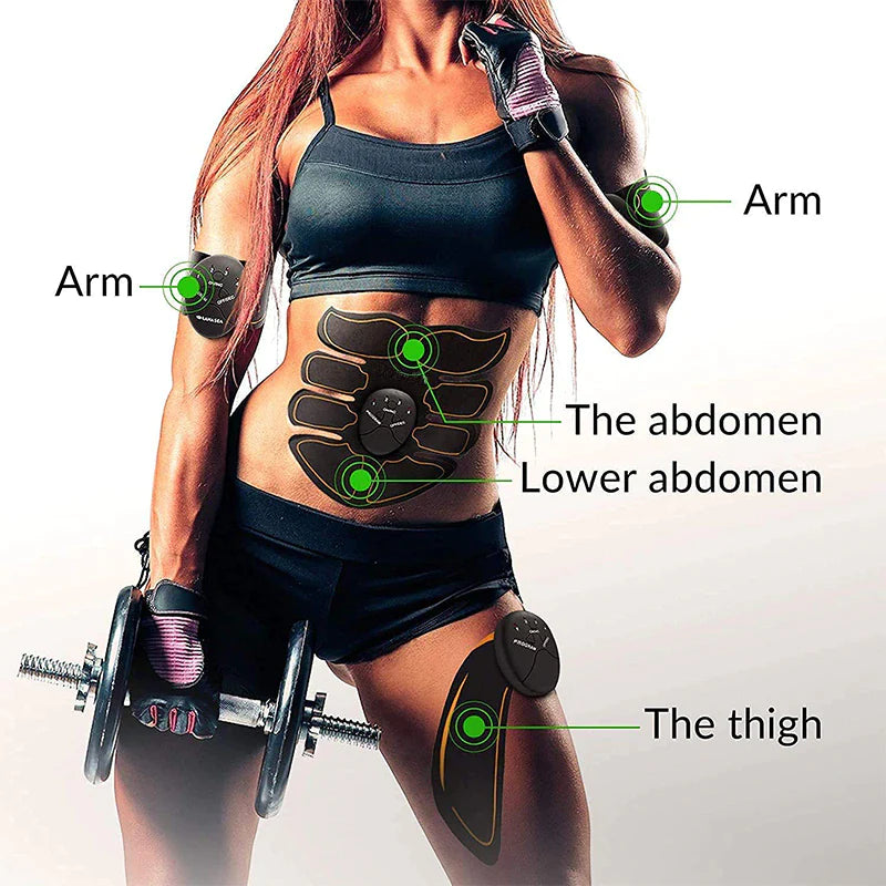 EMS Abdominal Muscle Toning Trainer and Stimulator Fitness Belt