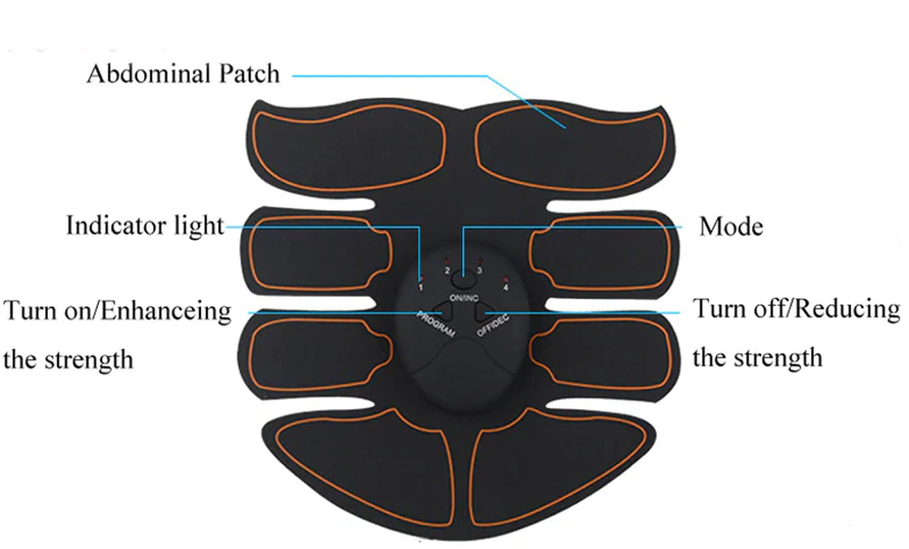 EMS Abdominal Muscle Toning Trainer and Stimulator Fitness Belt