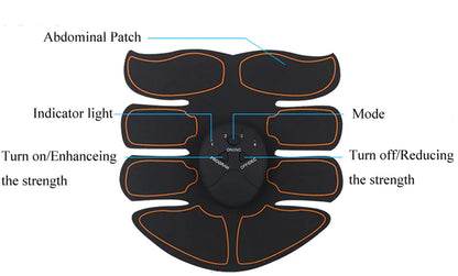EMS Abdominal Muscle Toning Trainer and Stimulator Fitness Belt